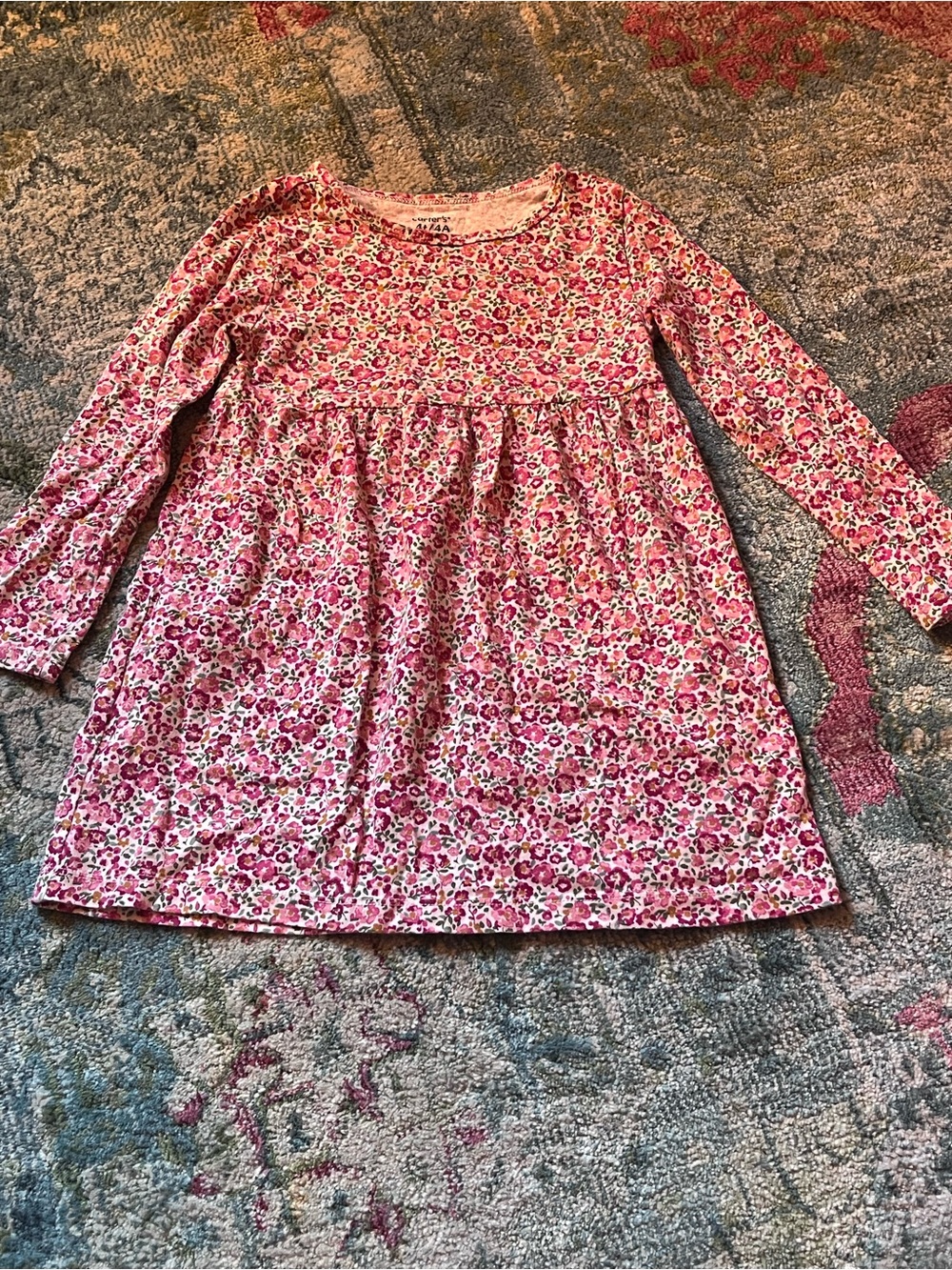 Carter's Toddler Pink Floral Tunic Dress